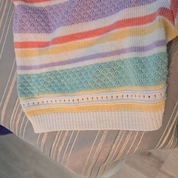 Alfred Dunner Women's size 2X Pastel Striped Top - Picture 5 of 9